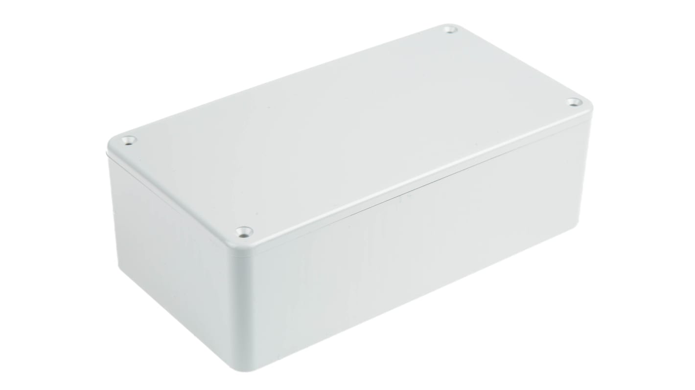 RS PRO Grey ABS General Purpose Enclosure, IP54, Grey Lid, 120 x 65 x 40mm