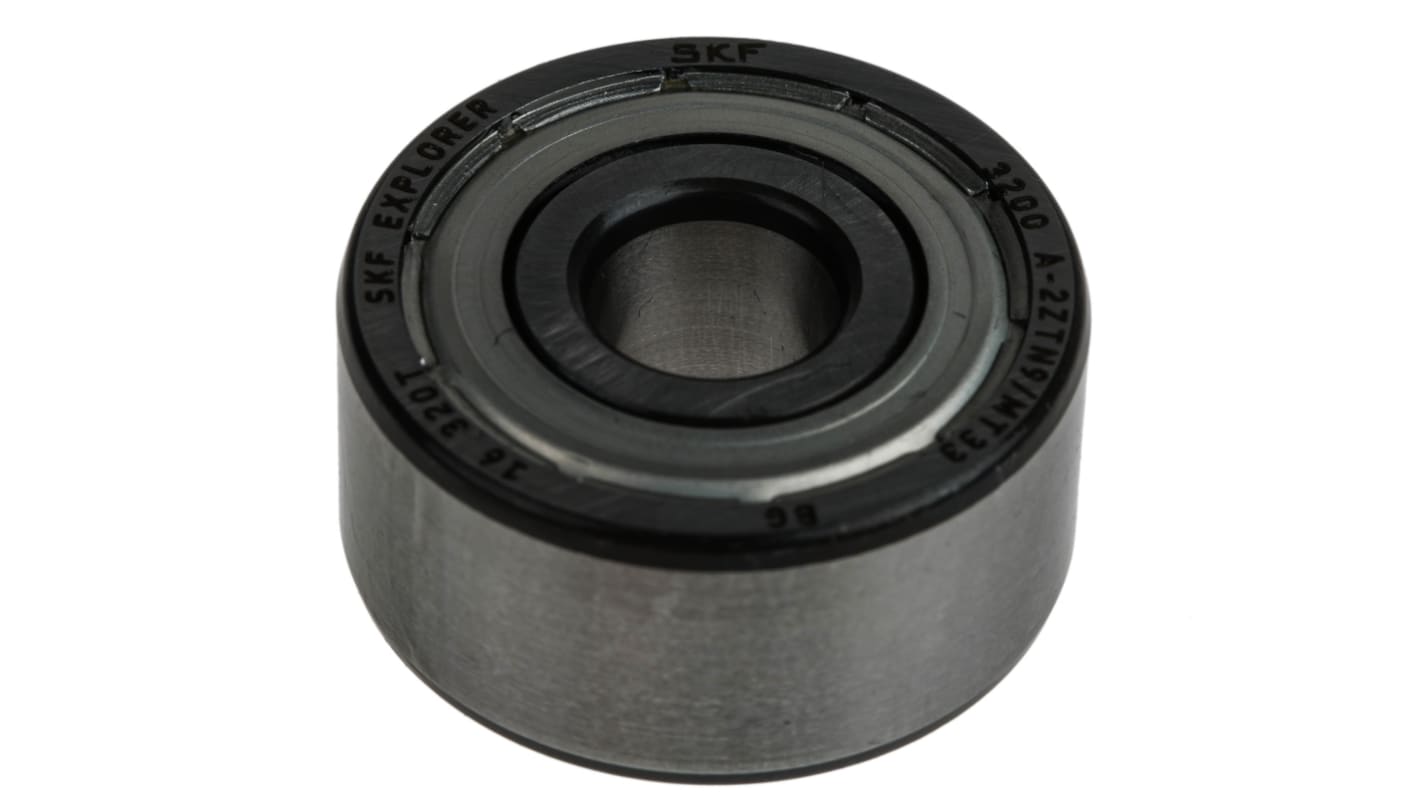 SKF 3200 A-2ZTN9/MT33 Double Row Angular Contact Ball Bearing- Both Sides Shielded 10mm I.D, 30mm O.D