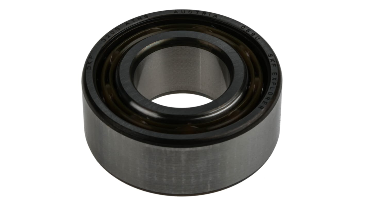 SKF 3205 ATN9 Double Row Angular Contact Ball Bearing- Open Type 25mm I.D, 52mm O.D