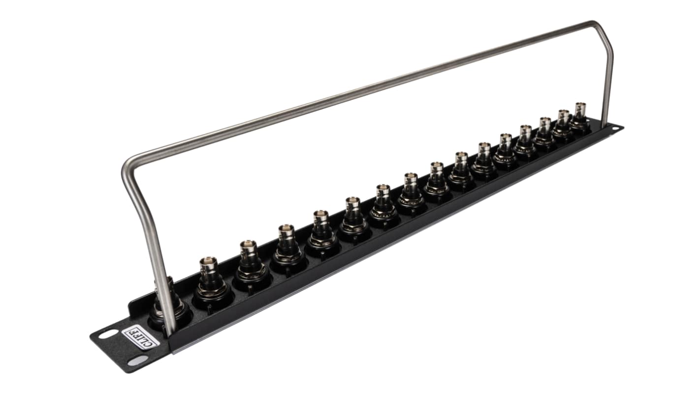 BNC 16 Port Loaded Rack Patch Panel, 1U Rack Height