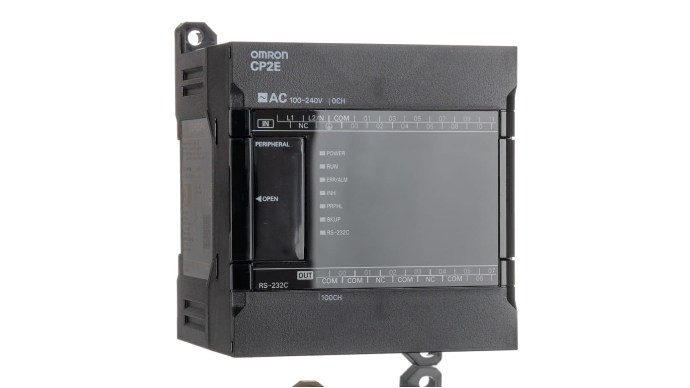Rs-Online CPU PLC Omron CP2E ingressi: 12 uscite: 8 20 I/O 100 240 V c.a