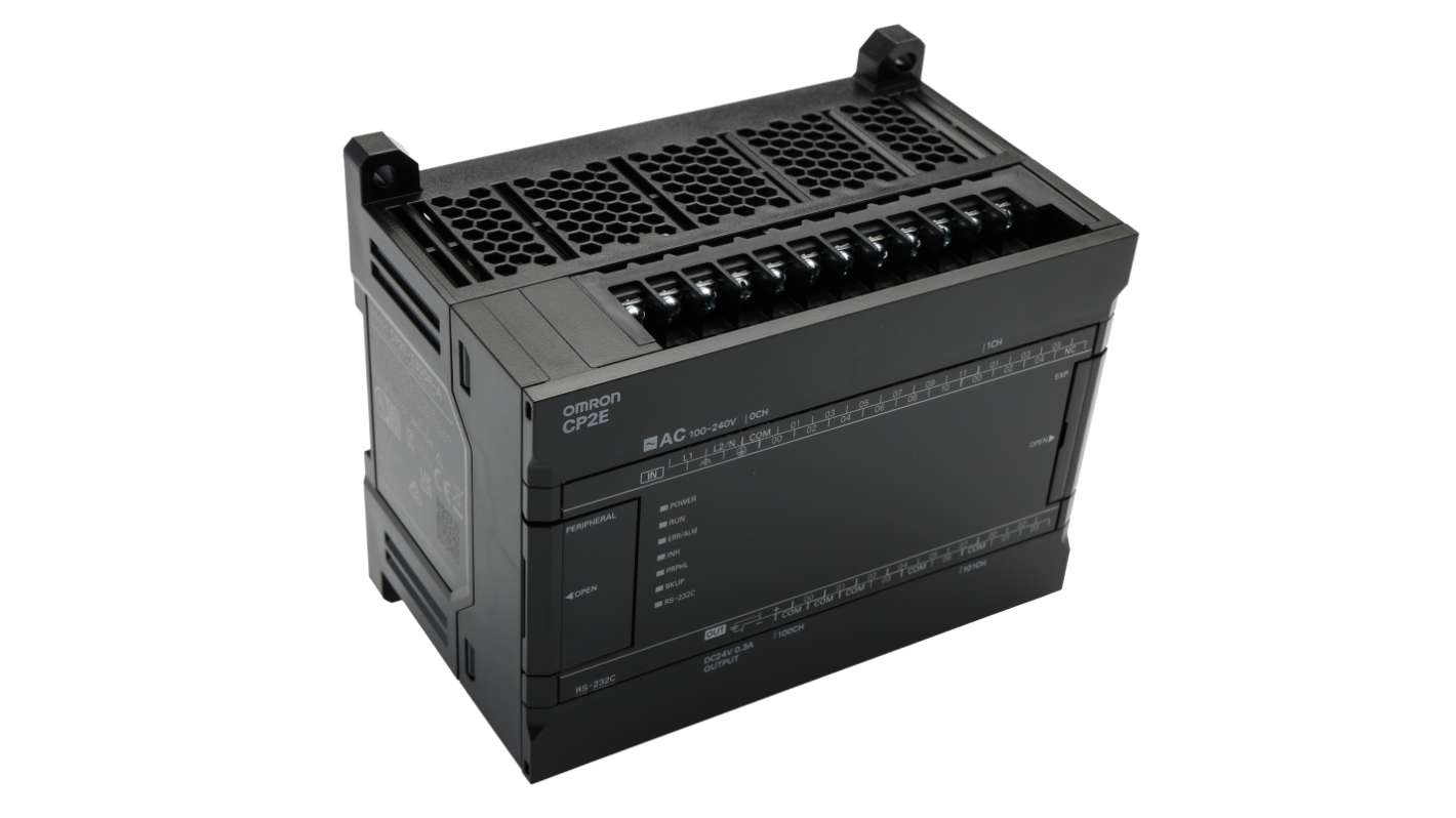 Sterownik programowalny PLC Omron CP2E 18 12 RS-232, RS-485, USB Cyfrowe Przekaźnik 8000 kroków RS-485 Ethernet Seria