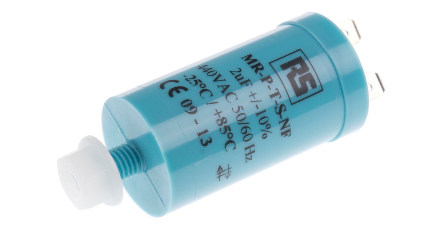 RS PRO フィルムコンデンサ, 440V ac, 2μF, スクリューマウント, ±10%