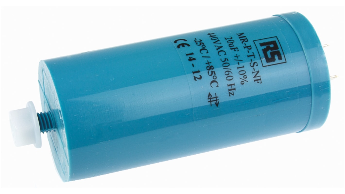 RS PRO Polypropylene Film Capacitor, 440V ac, ±10%, 20μF, Screw Mount