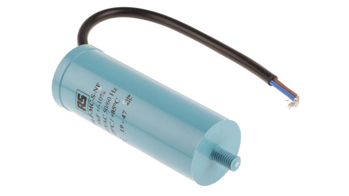 RS PRO Polypropylene Film Capacitor, 440V ac, ±10%, 10μF, Screw Mount