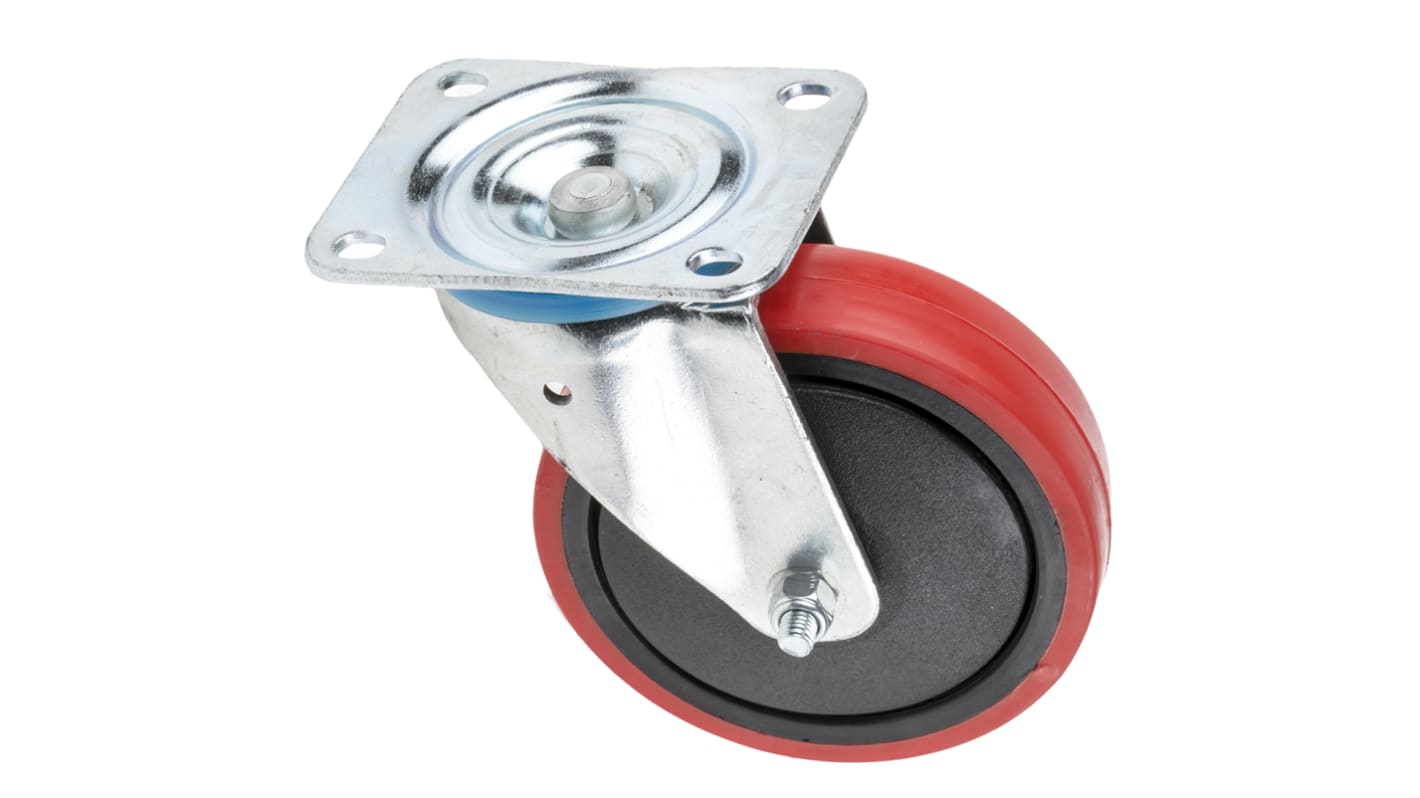 RS PRO Swivel Castor Wheel, 130kg Capacity, 125mm Wheel