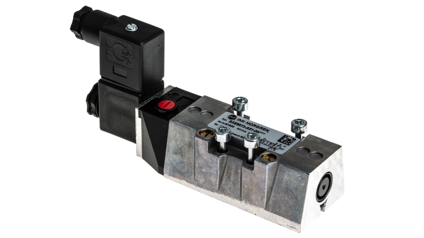 Norgren 5/2 Pneumatic Solenoid Valve - Solenoid/Spring SXE Series 24V dc