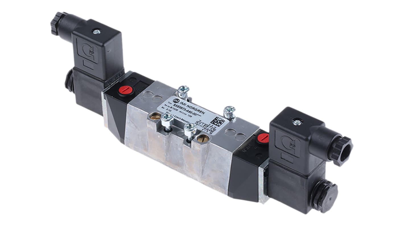 Norgren 5/2 Pneumatic Solenoid Valve - Solenoid/Solenoid SXE Series 24V dc