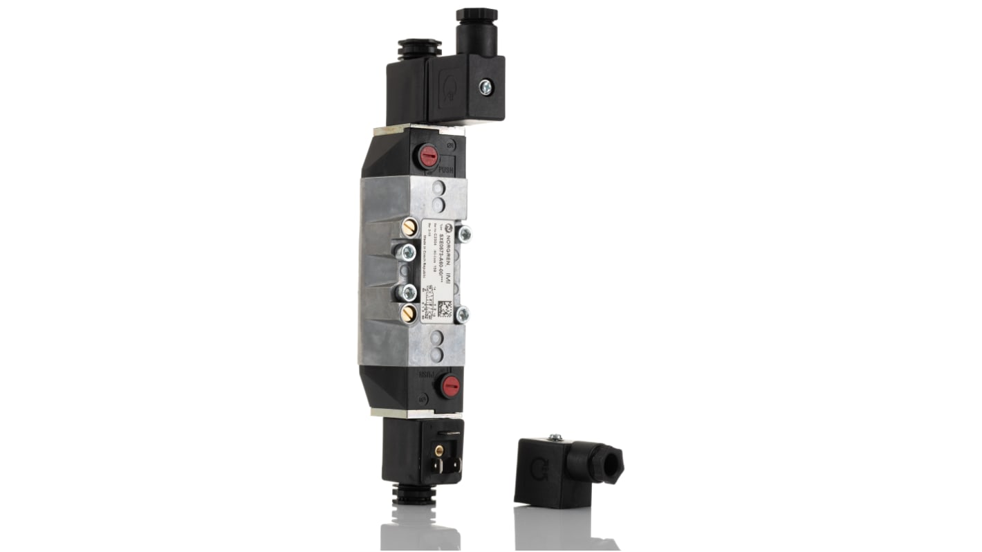 Norgren 5/2 Pneumatic Solenoid Valve - Solenoid/Solenoid SXE Series 110V ac