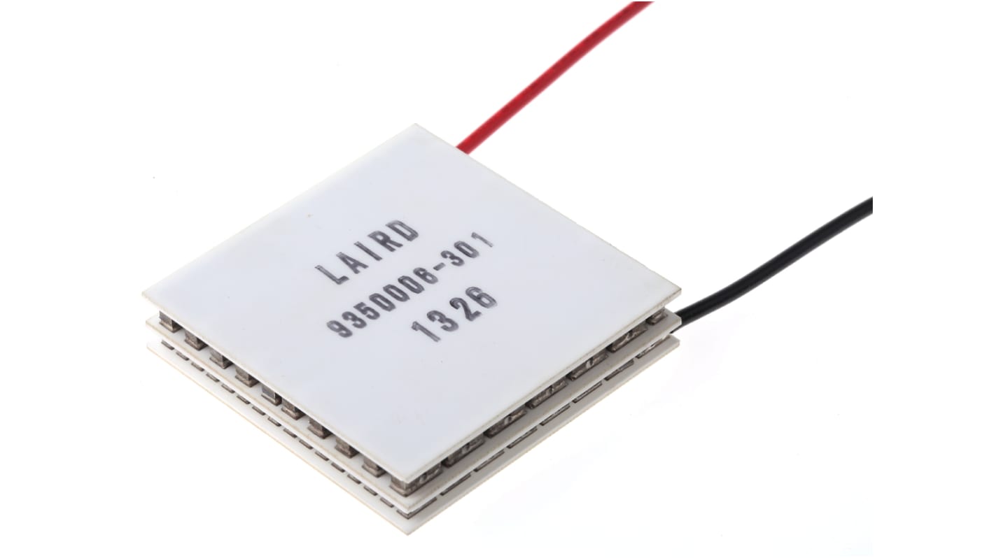 Módulo Peltier Laird Technologies, alim 15.5V, 6A, pot. refrigeración máx. 34.51W, ΔT máx. +83K, área 40 x 40mm