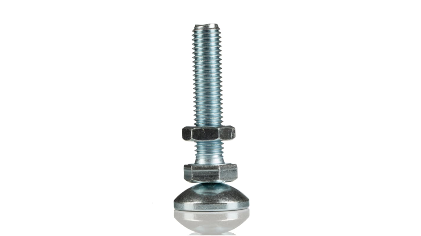 Piedino regolabile Acciaio galvanizzato Bosch Rexroth 3842529025, MGE A piede, 10mm, filettatura M12