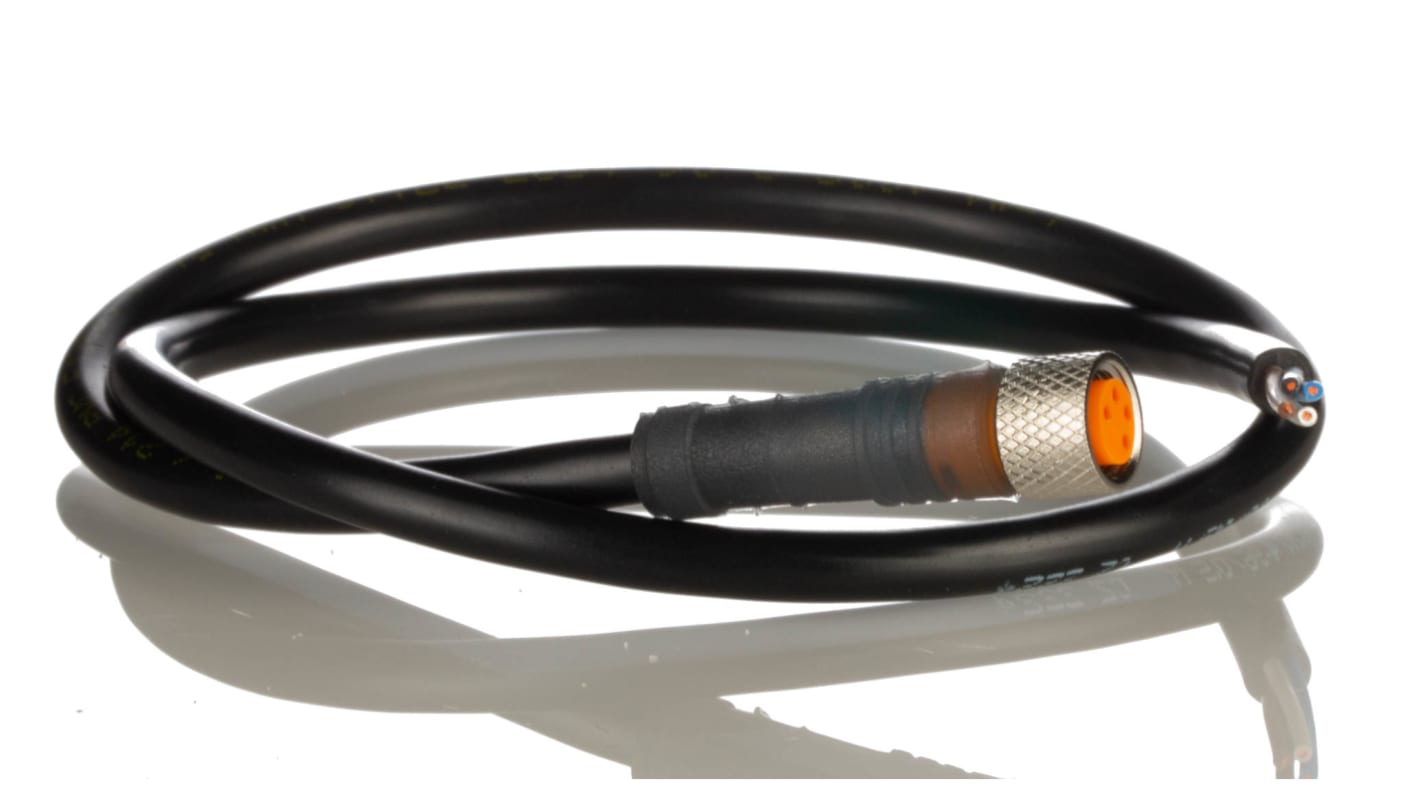 Lumberg Automation Straight Female 4 way M8 to Unterminated Sensor Actuator Cable, 500mm