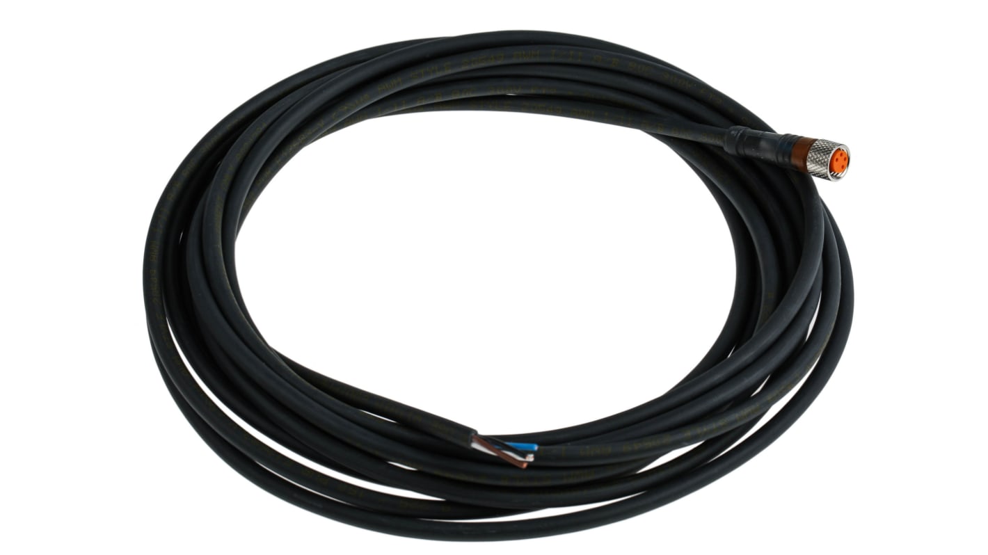 Lumberg Automation Straight Female 4 way M8 to Unterminated Sensor Actuator Cable, 5m