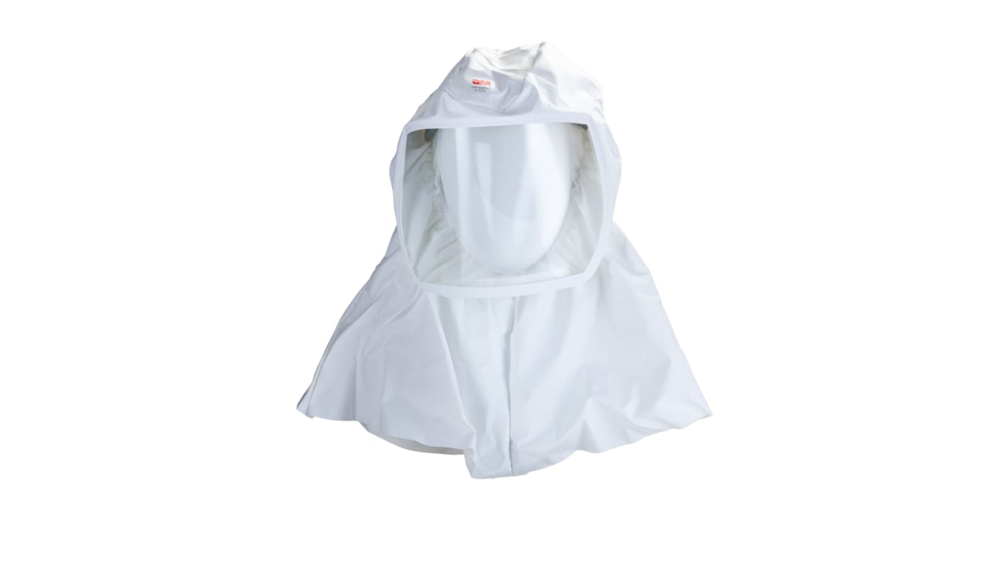 3M S-533L White No Polyurethane Protective Hood, Resistant to Dust, Liquid Splash