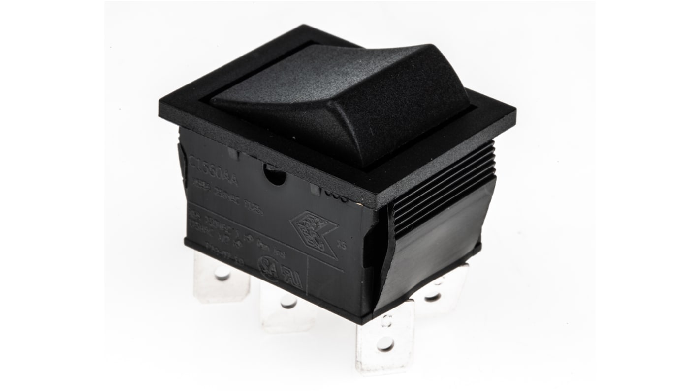 Arcolectric Tafelmontage Wippschalter, 2-poliger Wechsler Ein-Ein, 16 A 22.2mm x 27.2mm