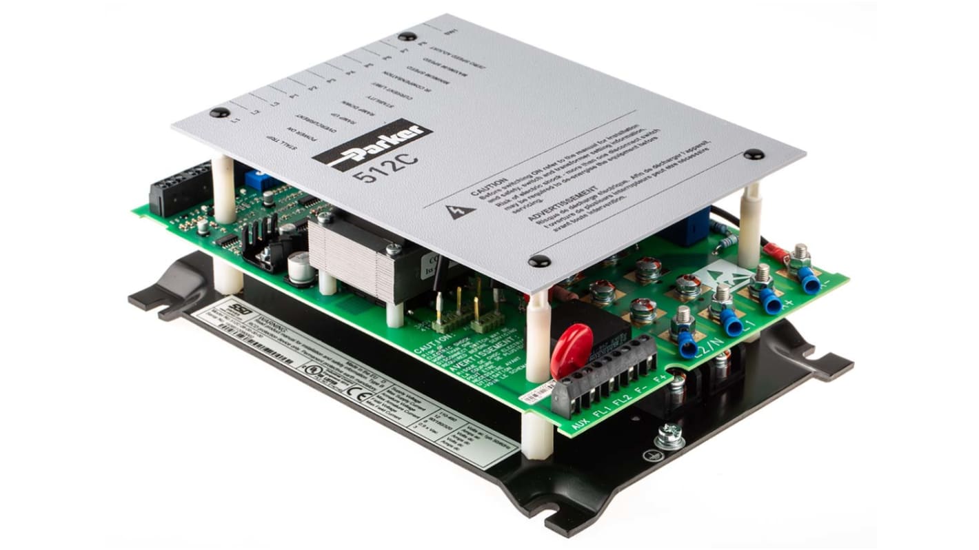 Parker 单相直流减速电机, 110 → 115 V, 220 → 240 V, 380 → 415 V, 额定电压360 V 直流, 额定电流8 A