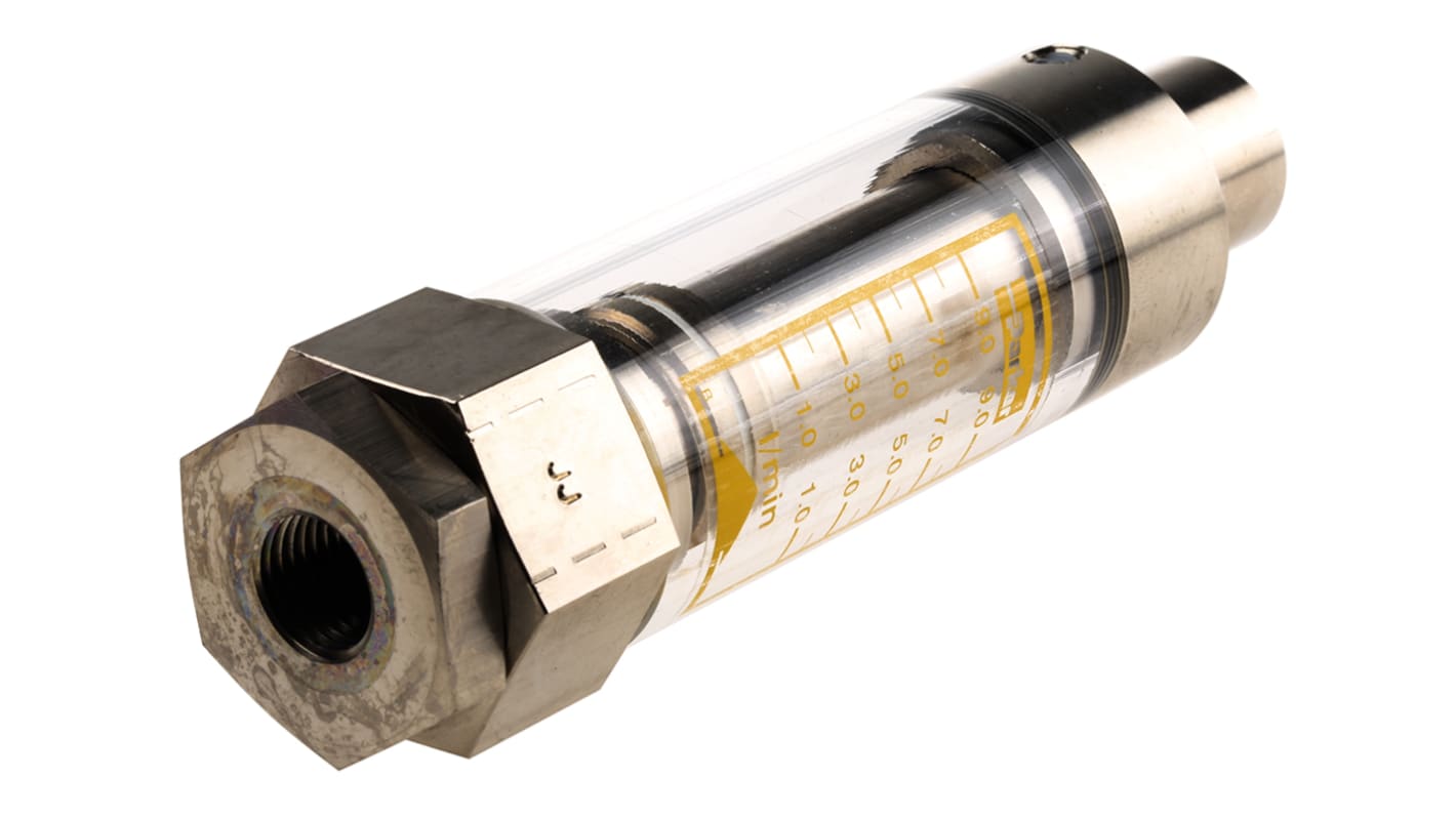 Flussometro Parker UCC, per Liquidi, flusso 1 l/min → 9 l/min