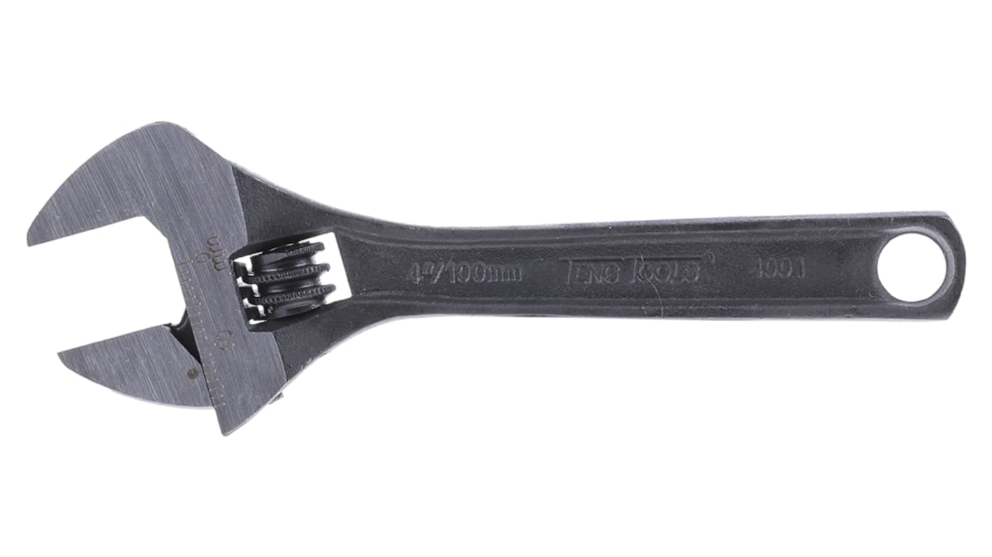 4001 | Teng Tools Adjustable Spanner, 100 mm Overall, 17mm 4001 | Teng Tools Adjustable Spanner, 100 mm Overall, 17mm
