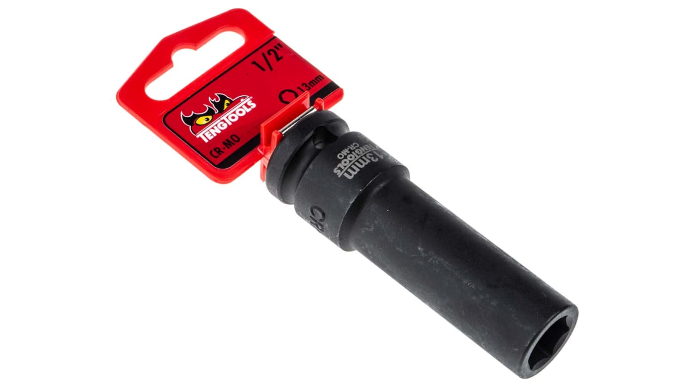 Teng Tools 13mm, 1/2 in Drive Impact Socket, 21 mm length
