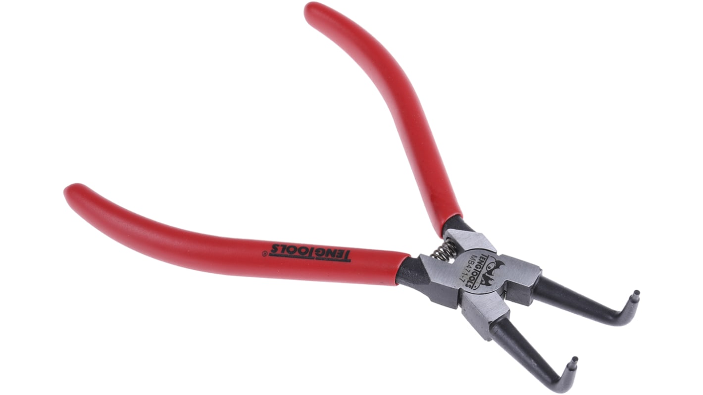 Teng Tools Circlip Pliers, 29 mm Overall, Bent Tip, 29mm Jaw