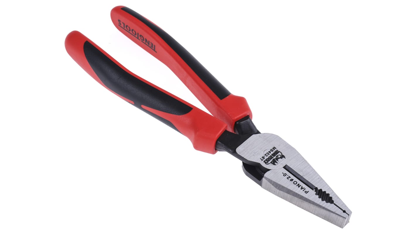 Teng Tools Combination Pliers, 22 mm Overall, Straight Tip, 22mm Jaw