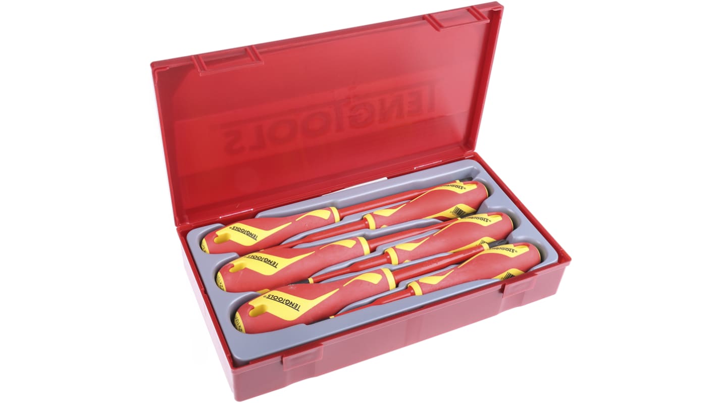 Teng Tools TTV706N Insulated Screwdriver Set, 6-Piece