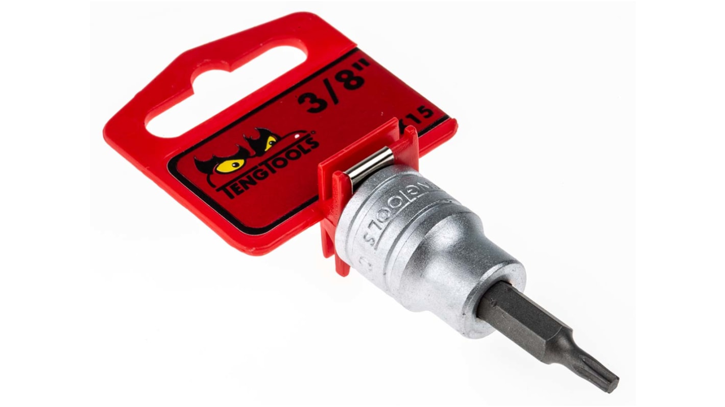 Teng Tools 3/8 in Drive Bit Socket, Torx Bit, T15
