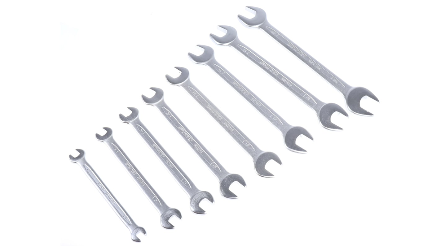 Teng Tools Zölliger Gabelschlüsselsatz CrV-Stahl, 8-teilig 6 → 22 mm
