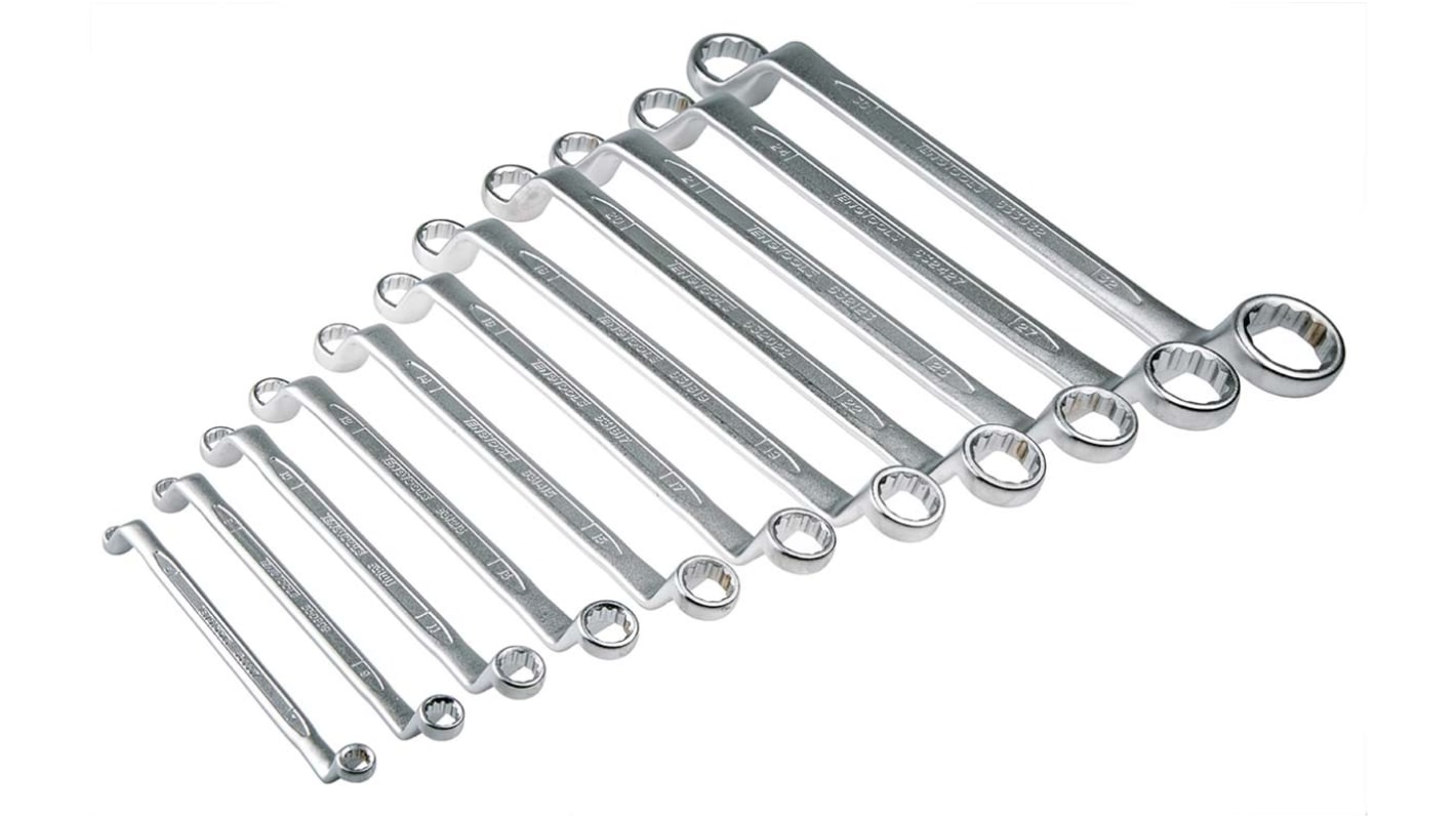 Teng Tools Doppelringschlüsselsatz CrV-Stahl, 11-teilig 6 → 32 mm