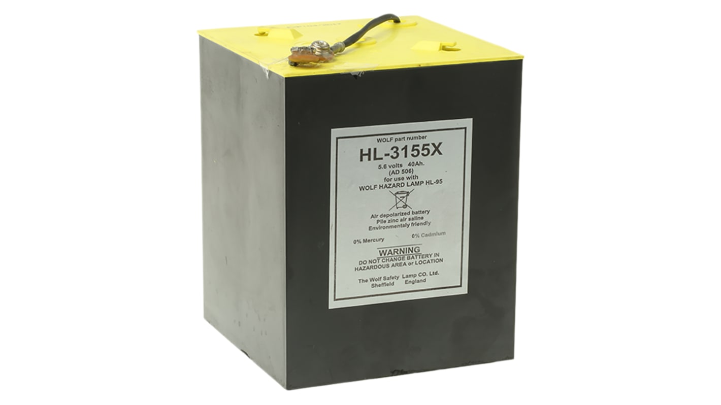 Wolf Safety HL Series Lattern Battery, 5.6 V, IP21