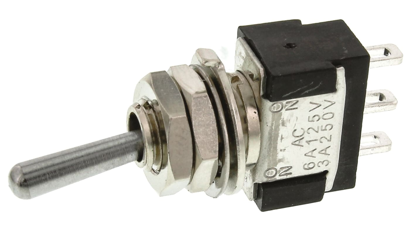 KNITTER-SWITCH Toggle Switch, Panel Mount, On-On, SPDT, Solder Terminal