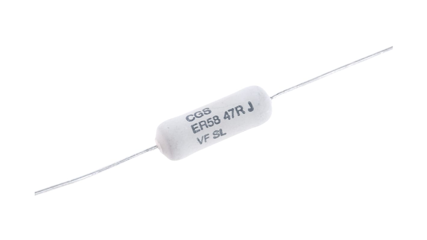 TE Connectivity 47Ω Wire Wound Resistor 7W ±5% ER5847RJT