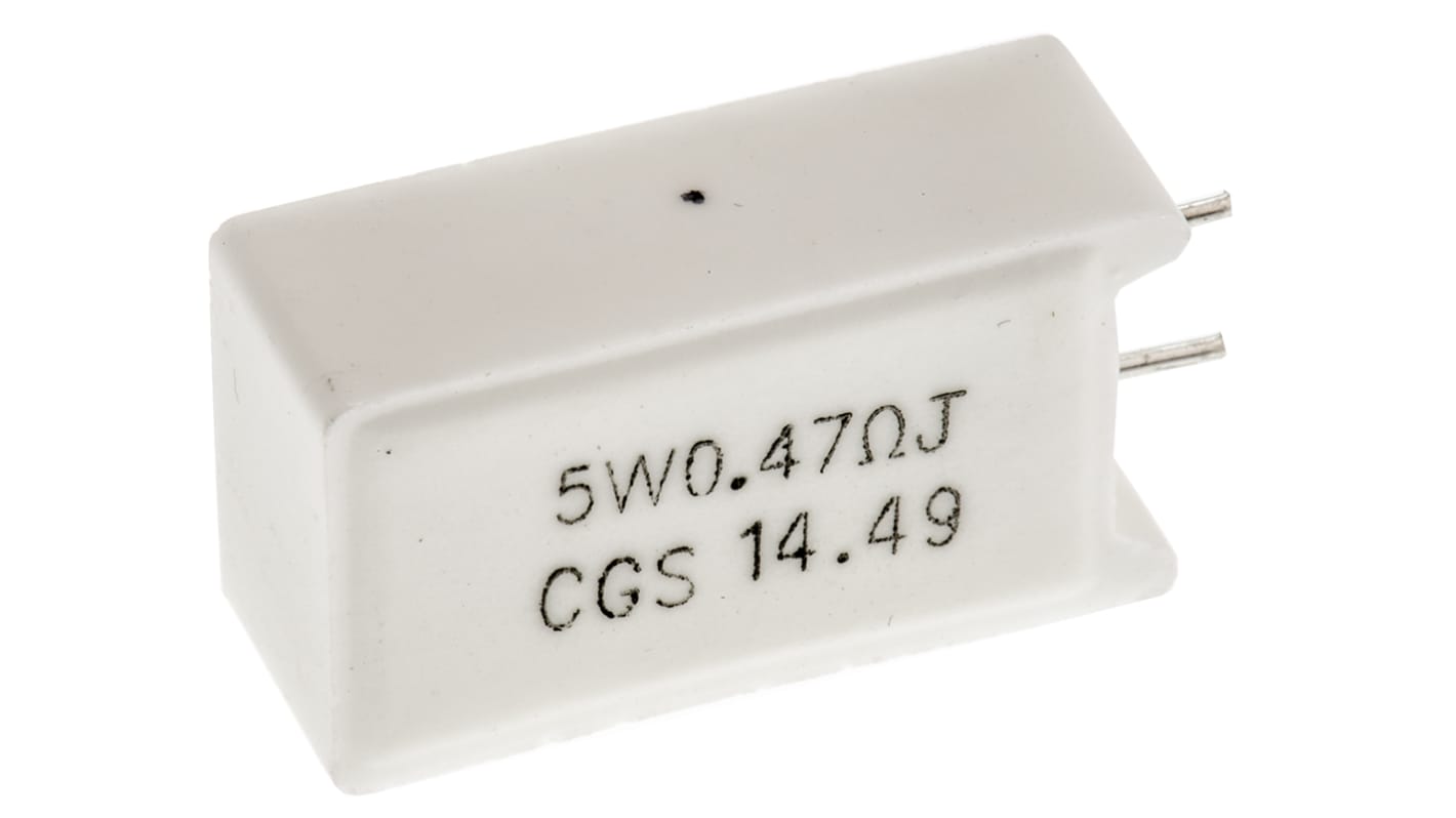 TE Connectivity 470mΩ Wire Wound Resistor 5W ±5% SQMW5R47J