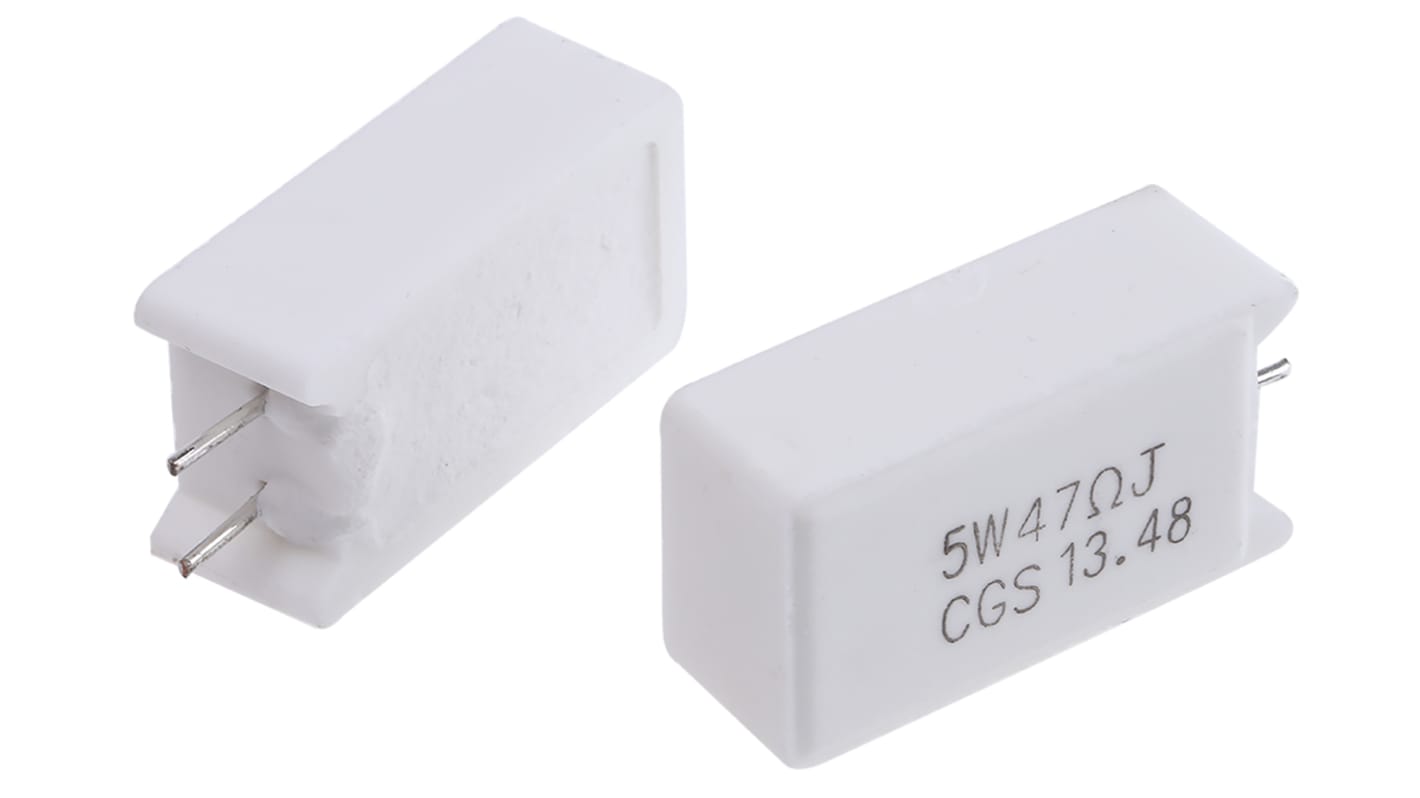 Resistenza TE Connectivity serie SQM5, 47Ω, 5W, ±5%