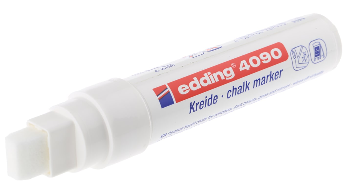 Edding Broad, Extra Broad, Medium Tip White Marker Pen