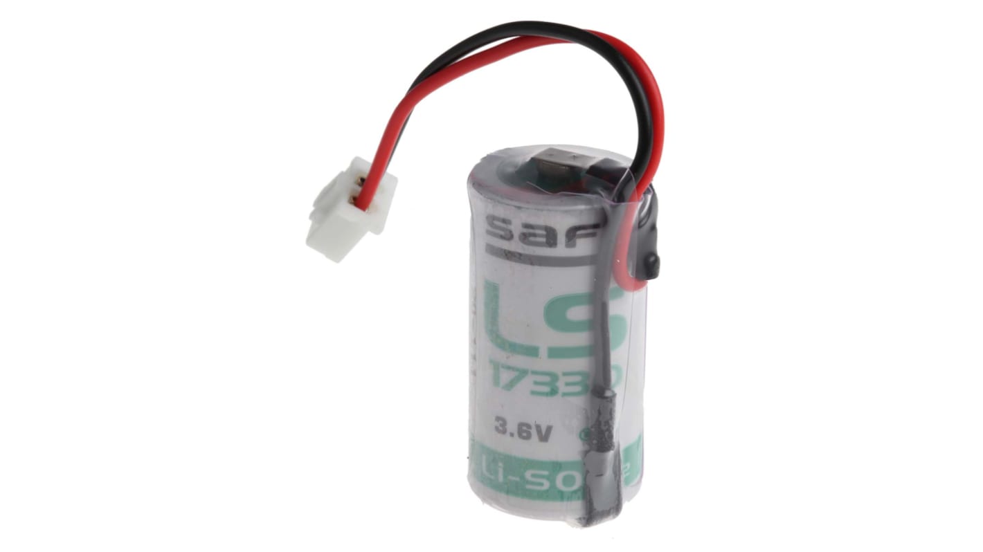 Saft Lithium Thionyl Chloride 3.6V, 2/3 A 2/3 A Battery