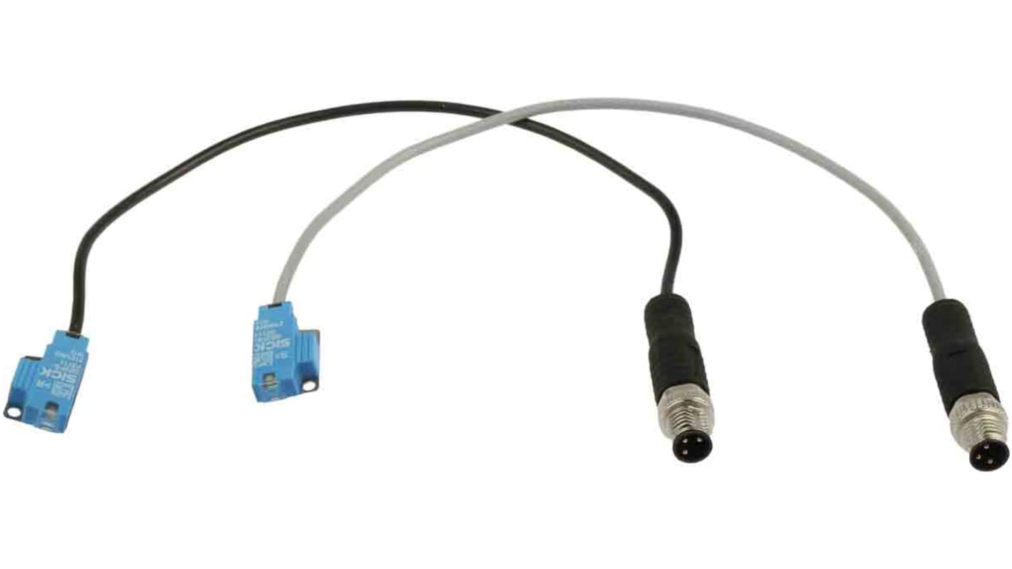 Rs-Online Sensore fotoelettrico Rettangolare SICK a fascio diretto rilevamento 60 mm uscita PNP