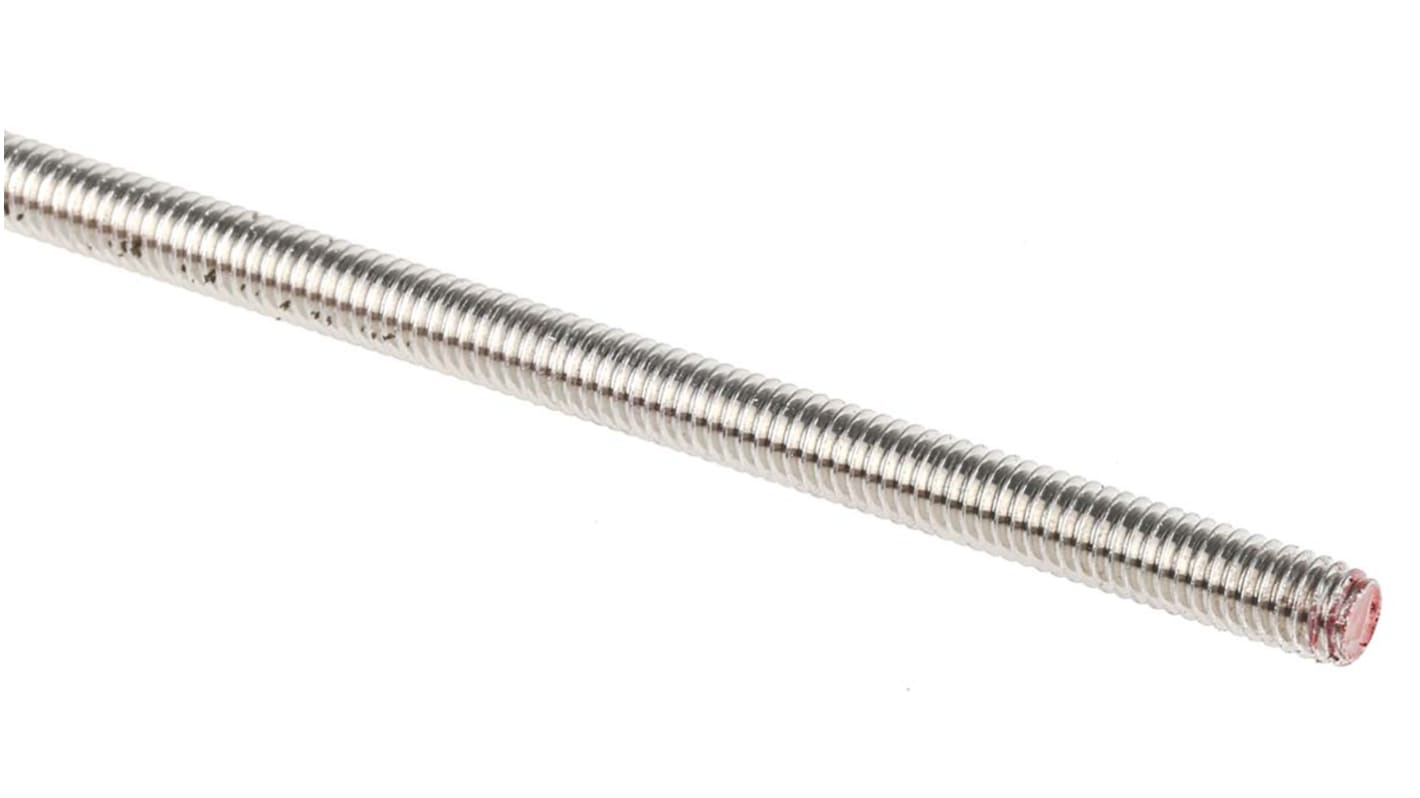 RS PRO Plain Stainless Steel Threaded Bar, M3, 1m