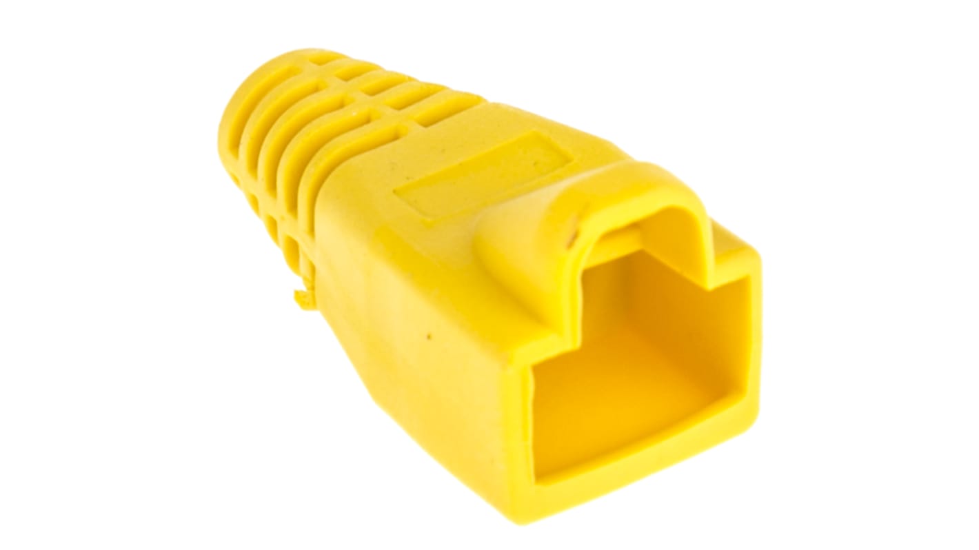 RS PRO 水晶头保护套, 黄色, 用于RJ45 连接器