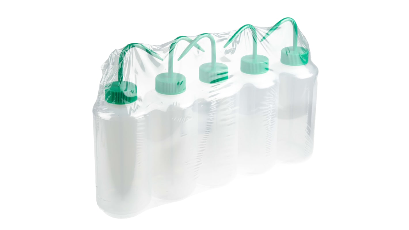RS PRO 1L LDPE Wide Neck Wash Bottle