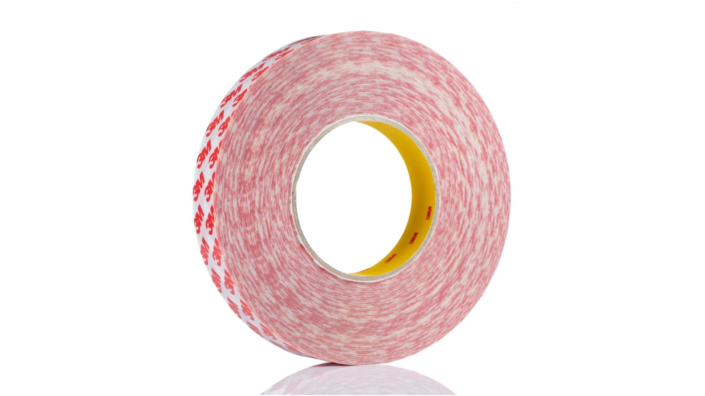 3M GPT -020F Clear Double Sided Plastic Tape, 0.202mm Thick, PP Backing, 25mm x 50m