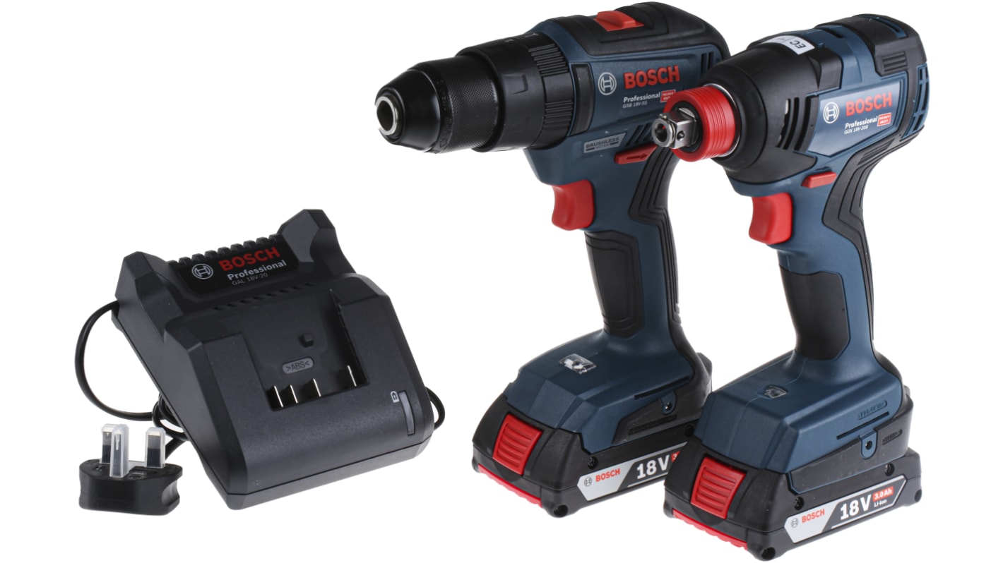 Bosch 0615990L9B, 18V Cordless Cordless Power Tool Kit - Cordless Power Tools Kit, Type G - British 3-pin