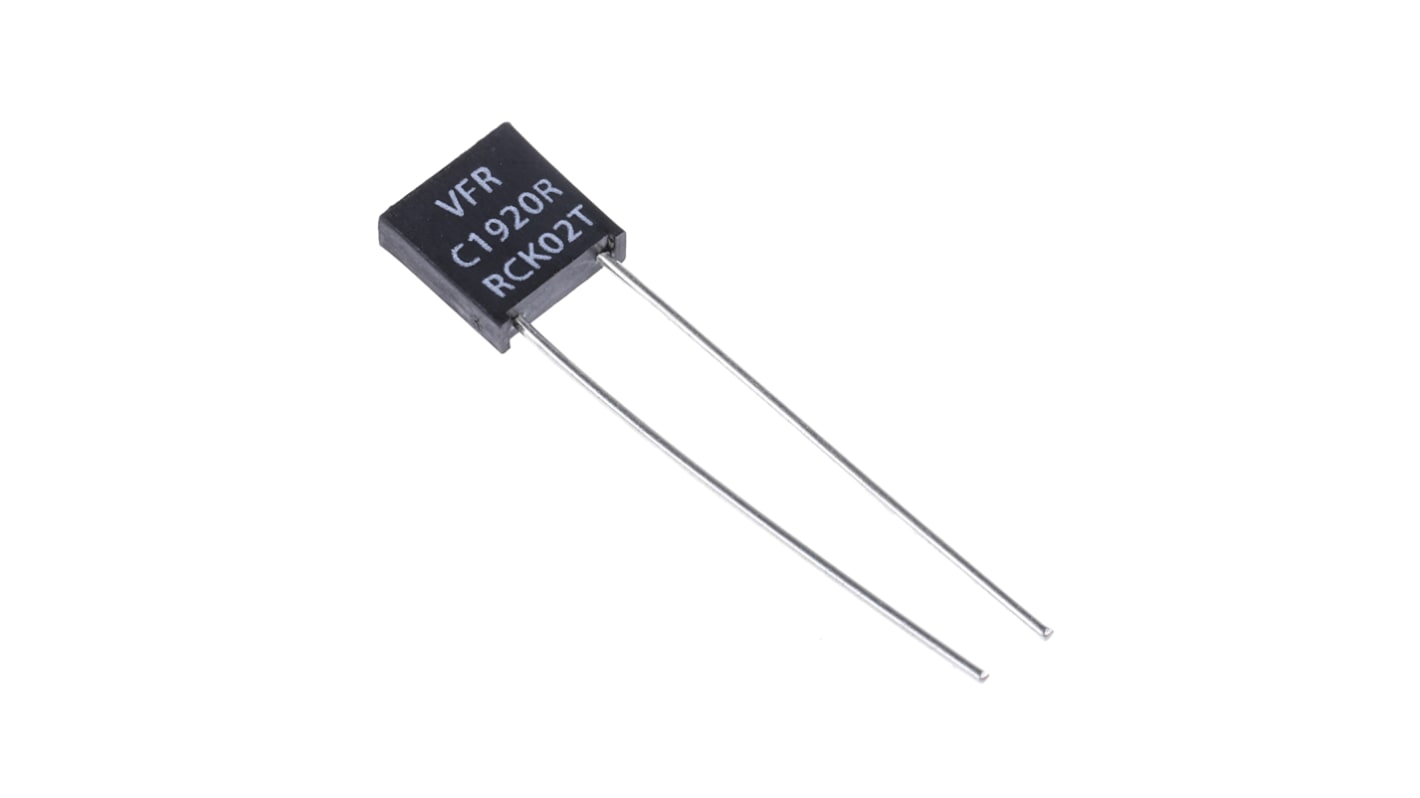 Vishay RCK 系列 0.5W 50Ω 径向 金属膜固定电阻器 RCKO2 50R 0.01%, ±0.01%, ±2ppm/°C