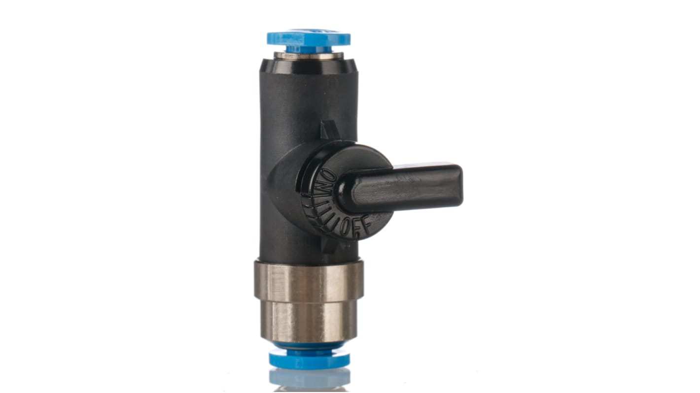 Festo Manual 2/2 Bistable Pneumatic Manual Control Valve QH Series, Push In 4 mm, 4, 153483