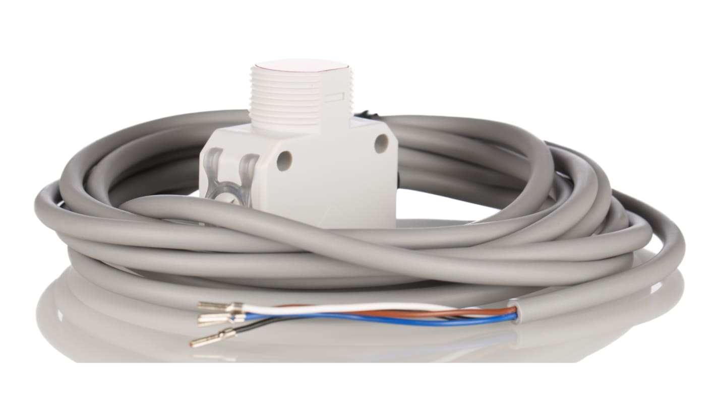 RS PRO Polarised Retro Reflection Photoelectric Sensor, Barrel, Rectangular Sensor, 3 m Detection Range