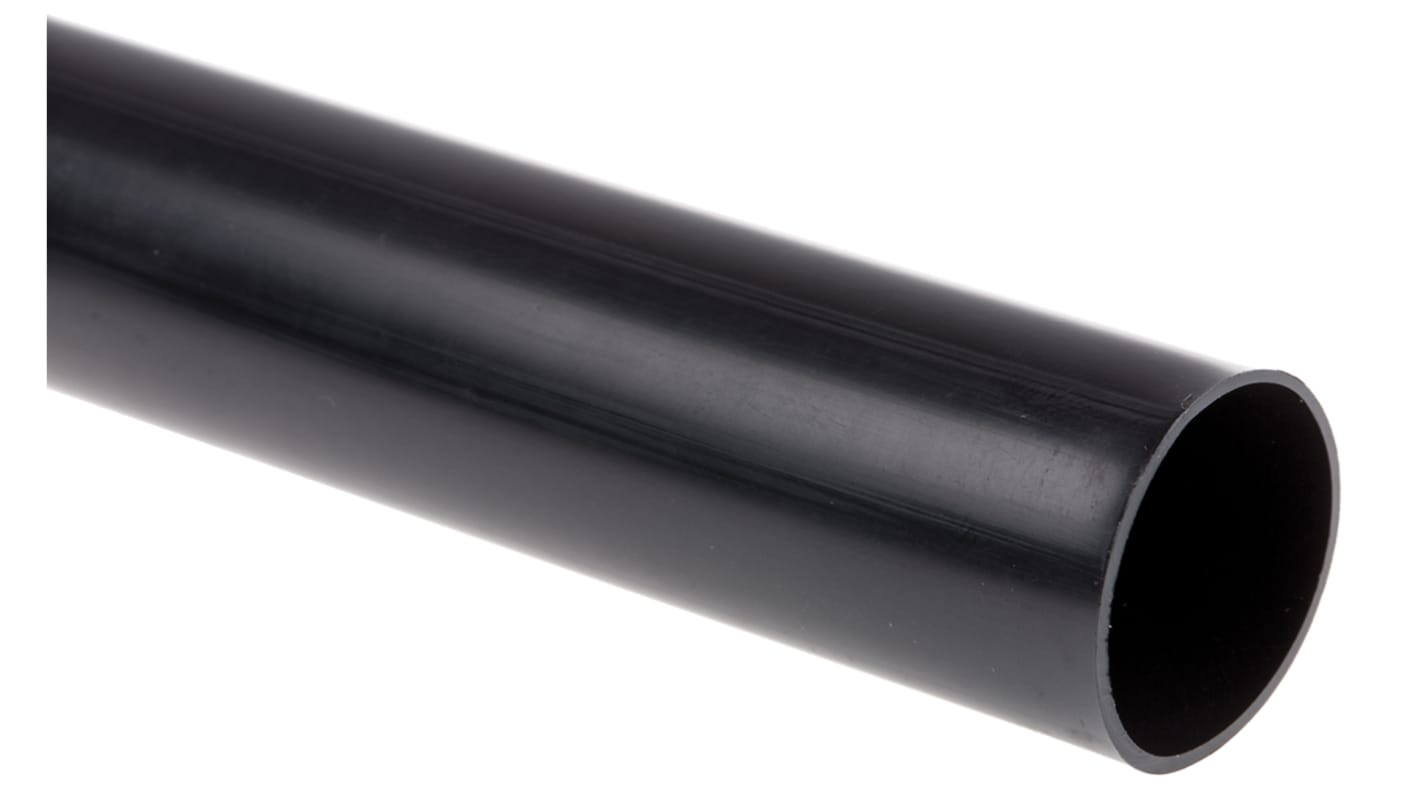 TE Connectivity Heat Shrink Tubing, Black 19mm Sleeve Dia. x 1.2m Length 3:1 Ratio, BSTS Series