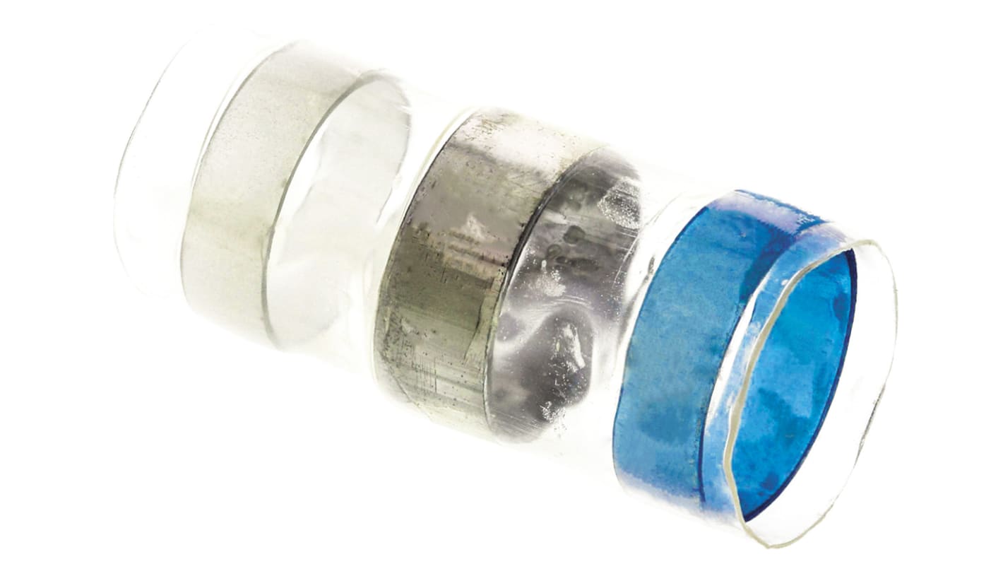 Łącznik lutowany, dł. 19.05mm, Ø kabla 4.06 → 7.62mm, kolor: Naturalny, materiał: PVDF, TE Connectivity