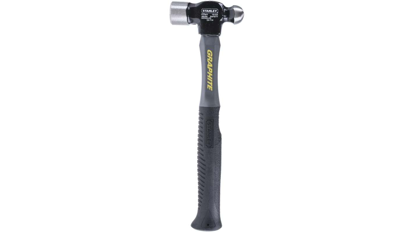 Stanley HCS Ball-Pein Hammer with Graphite Handle, 450g