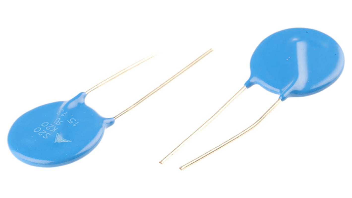EPCOS, Standard Metal Oxide Varistor 13nF 20A, Clamping 65V, Varistor 33V