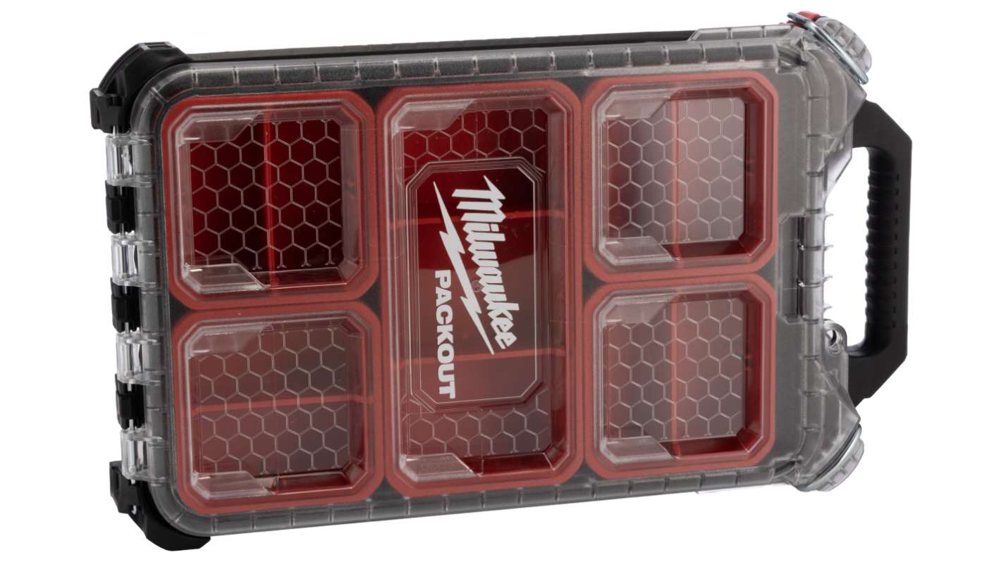Milwaukee PackOut Modular Storage 5 drawers  Tool Box, 250 x 380 x 65mm